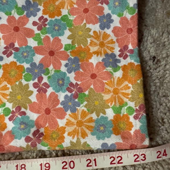 Cutest floral overalls EVER. boutique purchase. Straight leg. - Picture 6 of 6